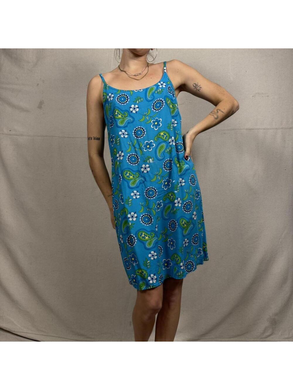 Vintage Y2K no boundaries 100% rayon sun dress beach cover